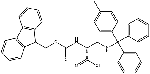 FMOC-D-DAP(MTT)-OH 结构式