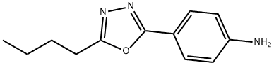 4-(5-BUTYL-1,3,4-OXADIAZOL-2-YL)PHENYLAMINE 结构式