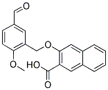 3-[(5-FORMYL-2-METHOXYBENZYL)OXY]-2-NAPHTHOIC ACID 结构式