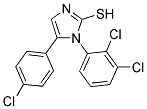 5-(4-氯苯基)-1-(2,3-二氯苯基)-1H-咪唑-2-硫醇 结构式