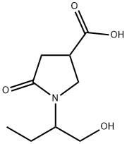 1-(1-羟基丁-2-基)-5-氧代吡咯烷-3-羧酸 结构式