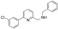 N-BENZYL(6-(3-CHLOROPHENYL)PYRIDIN-2-YL)METHANAMINE 结构式