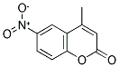 6-NITRO-4-METHYL-CHROMEN-2-ONE 结构式