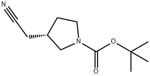 (S)-1-BOC-3-氰甲基吡咯烷 结构式