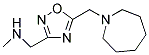([5-(Azepan-1-ylmethyl)-1,2,4-oxadiazol-3-yl]methyl)methylamine 结构式