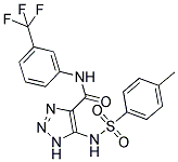5-{[(4-METHYLPHENYL)SULFONYL]AMINO}-N-[3-(TRIFLUOROMETHYL)PHENYL]-1H-1,2,3-TRIAZOLE-4-CARBOXAMIDE 结构式
