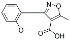 3-(2-METHOXYPHENYL)-5-METHYLISOXAZOLE-4-CARBOXYLIC ACID 结构式