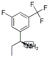 (S)-1-(3-FLUORO-5-(TRIFLUOROMETHYL)PHENYL)PROPAN-1-AMINE 结构式