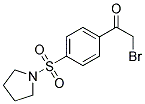 2-BROMO-1-[4-(PYRROLIDIN-1-YLSULFONYL)PHENYL]ETHANONE 结构式