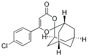 SPIRO[ADAMANTANE-2,2'-(6'-(4'-CHLOROPHENYL)-4H-1',3'-DIOXIN-4'-ONE)] 结构式
