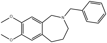 N-BENZYL-7,8-DIMETHOXY-2,3,4,5-TETRAHYDRO-2-BENZAZEPINE 结构式