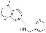 N-(3-ETHOXY-4-METHOXYBENZYL)-N-(PYRIDIN-3-YLMETHYL)AMINE 结构式