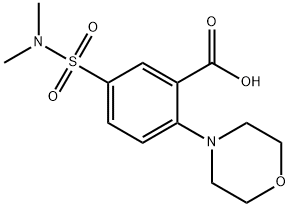 5-(二甲基氨磺酰基)-2-(吗啉-4-基)苯甲酸 结构式