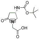 (S)-(4-N-BOC-AMINO-2-OXO-PYRROLIDIN-1-YL)-ACETIC ACID 结构式