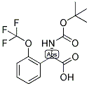 (S)-TERT-BUTOXYCARBONYLAMINO-(2-TRIFLUOROMETHOXY-PHENYL)-ACETIC ACID 结构式