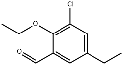 3-氯-2-乙氧基-5-乙基苯甲醛 结构式