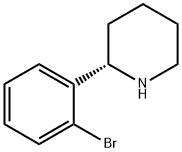 (S)-2-(2-溴苯基)哌啶 结构式