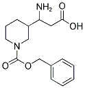 3-(1-((BENZYLOXY)CARBONYL)PIPERIDIN-3-YL)-3-AMINOPROPANOIC ACID 结构式