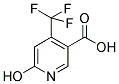 6-Hydroxy-4-(trifluoromethyl)nicotinic acid 结构式