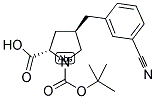 BOC-(R)-GAMMA-(3-CYANO-BENZYL)-L-PROLINE 结构式