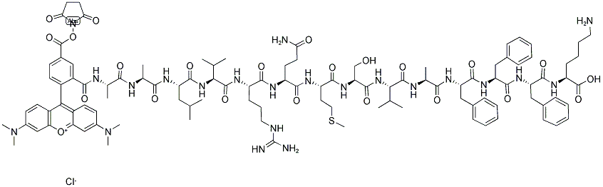 5-TMR-AALVRQMSVAFFFK 结构式