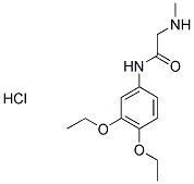 N-(3,4-DIETHOXYPHENYL)-2-(METHYLAMINO)ACETAMIDE HYDROCHLORIDE 结构式