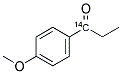 4'-METHOXY-PROPIOPHENONE [CARBONYL-14C] 结构式