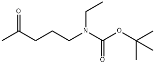 N-(T-BOC)-N-ETHYL-4-OXOPENTYLAMINE 结构式