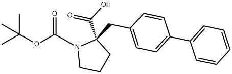 BOC-(R)-ALPHA-(4-BIPHENYLMETHYL)-PROLINE 结构式
