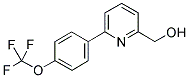 (6-[4-(TRIFLUOROMETHOXY)PHENYL]PYRIDIN-2-YL)METHANOL 结构式