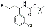 TERT-BUTYL 3-BROMO-1-(3-CHLOROPHENYL)PROPYLCARBAMATE 结构式