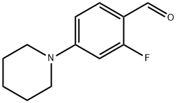 2-氟-4-(1-哌啶基)苯甲醛 结构式