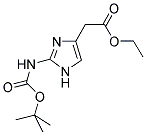 (2-TERT-BUTOXYCARBONYLAMINO-1H-IMIDAZOL-4-YL)-ACETIC ACID ETHYL ESTER 结构式