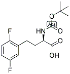(R)-2-TERT-BUTOXYCARBONYLAMINO-4-(2,5-DIFLUORO-PHENYL)-BUTYRIC ACID 结构式
