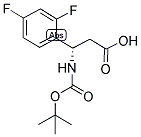 (S)-3-TERT-BUTOXYCARBONYLAMINO-3-(2,4-DIFLUORO-PHENYL)-PROPIONIC ACID 结构式