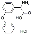 2-AMINO-2-(3-PHENOXYPHENYL)ACETIC ACID HYDROCHLORIDE 结构式