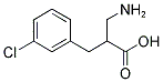 2-AMINOMETHYL-3-(3-CHLORO-PHENYL)-PROPIONIC ACID 结构式