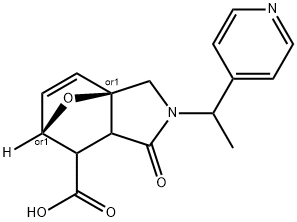 1-OXO-2-(1-PYRIDIN-4-YLETHYL)-1,2,3,6,7,7A-HEXAHYDRO-3A,6-EPOXYISOINDOLE-7-CARBOXYLIC ACID 结构式