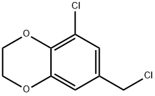 5-氯-7-(氯甲基)-2,3-二氢-1,4-苯并二噁英 结构式
