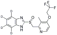 LANSOPRAZOLE-D4 (BENZIMIDAZOLE-4,5,6,7-D4) 结构式