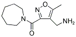[3-(1-Azepanylcarbonyl)-5-methyl-4-isoxazolyl]methanamine 结构式
