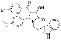 1-(2-(1H-INDOL-3-YL)ETHYL)-4-(4-BROMOBENZOYL)-3-HYDROXY-5-(4-METHOXYPHENYL)-1H-PYRROL-2(5H)-ONE 结构式