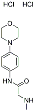 2-(甲氨基)-N-(4-吗啉代苯基)乙酰胺二盐酸盐 结构式