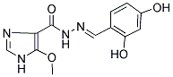 N'-[(1E)-(2,4-DIHYDROXYPHENYL)METHYLENE]-5-METHOXY-1H-IMIDAZOLE-4-CARBOHYDRAZIDE 结构式