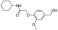 N-CYCLOHEXYL-2-(4-(HYDROXYMETHYL)-2-METHOXYPHENOXY)ACETAMIDE 结构式