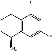 (S)-5,7-二氟-1,2,3,4-四氢萘-1-胺 结构式