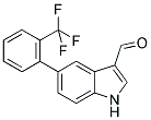 5-[2-(TRIFLUOROMETHYL)PHENYL]-1H-INDOLE-3- CARBALDEHYDE 结构式