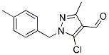 5-CHLORO-3-METHYL-1-(4-METHYLBENZYL)-1H-PYRAZOLE-4-CARBALDEHYDE 结构式