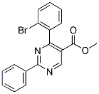 METHYL-2-PHENYL-4-(2-BROMOPHENYL)-5-PYRIMIDINE CARBOXYLATE 结构式