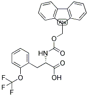 (S)-2-(9H-FLUOREN-9-YLMETHOXYCARBONYLAMINO)-3-(2-TRIFLUOROMETHOXY-PHENYL)-PROPIONIC ACID 结构式